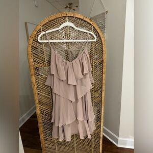 A'Reve Ruffled Tiered Short Sundress